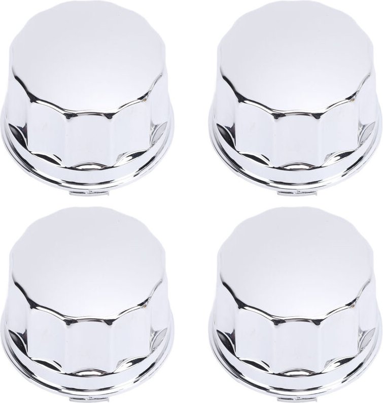 Alomejor 4 Stück 68mm Leichtmetallfelgen-Nabenkappen mit Schnallenverschluss für 8 10 12 14 Zoll Quad-Reifen.