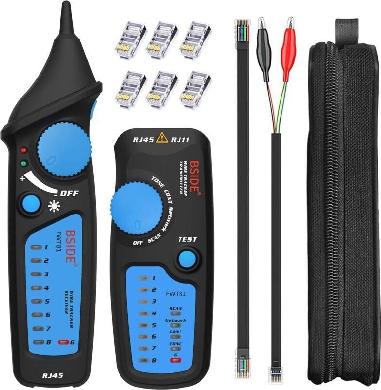 BSIDE FWT81 RJ11 RJ45 Netzwerkkabeldetektor mit modularem Stecker