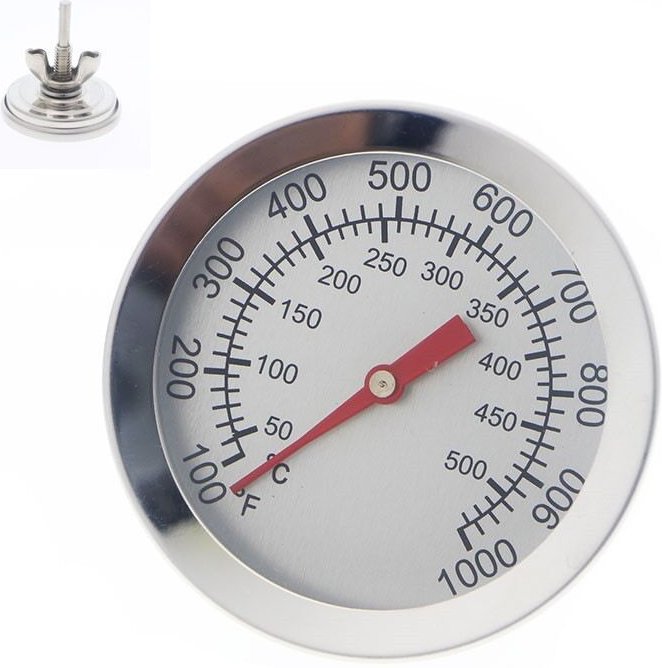 Edelstahl-Sondenthermometer, für Backofen und Küche, 1 Stück