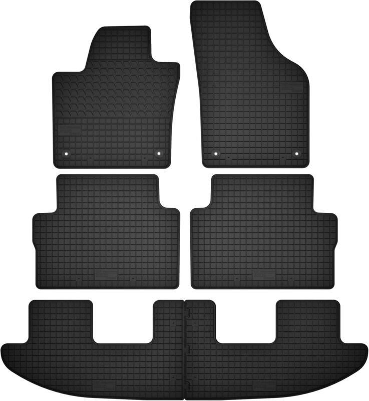 Gummimatten 3-reihig, für 7 Personen: Seat Alhambra II Minivan (2010-2018)