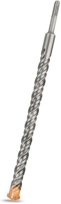 22 mm x 350 mm SDS-Plus-Bohrer, ideal zum Bohren in Beton, Ziegel, Stein und Mauerwerk – Hartmetallspitzen, Meißelhammer...