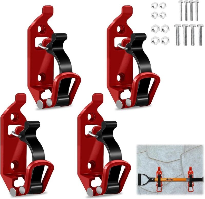 Set mit 4 Schaufelhaltern für Dachträger, Schaufelhalter für Dachreling, Schaufelhalter für Dachreling, Autos, LKWs und ...