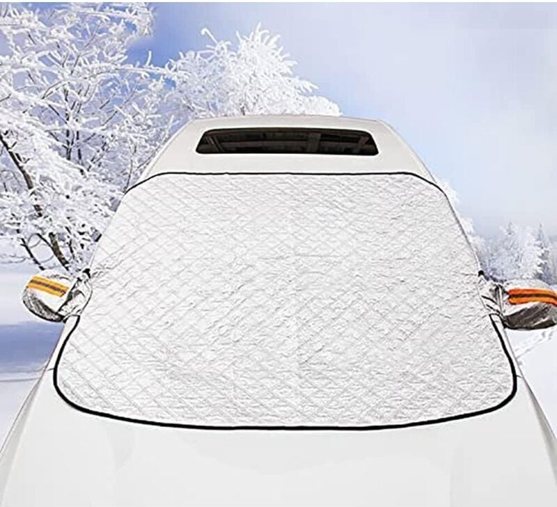 Sonnenschutz für Auto Frontscheibe, Universeller Scheibenwischer-Schutz gegen Frost, Schnee, Eis, Regen, Magnetisch, Fal...