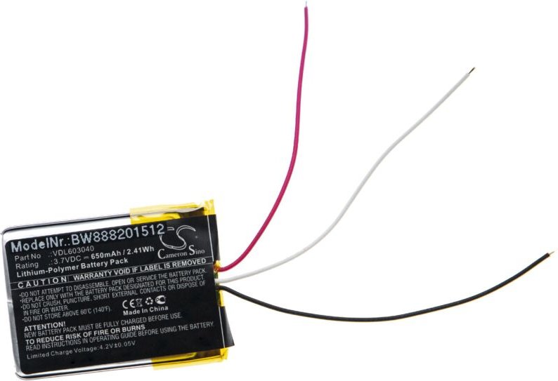 Vhbw - Akku kompatibel mit Marshall Monitor, mid, Major iii Bluetooth Wireless Headset Kopfhörer (650mAh, 3,7V, Li-Polym...