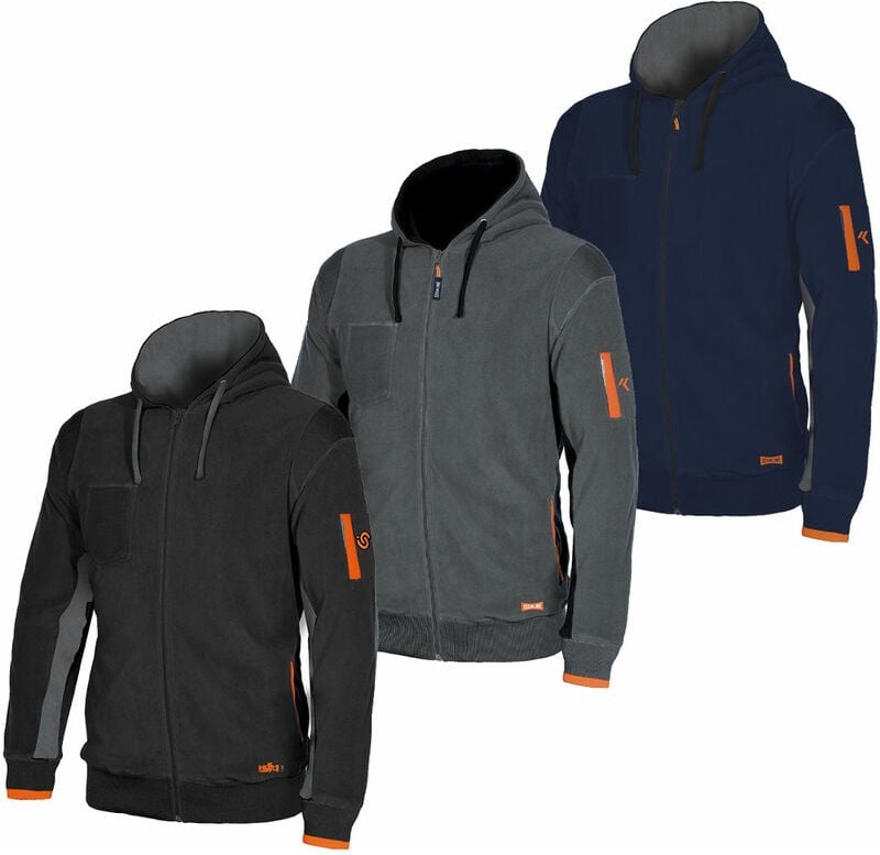 Issaline - Industrial Starter Ortigara 04807 Microfleece-Arbeitsweatshirt - xxxl - Grau