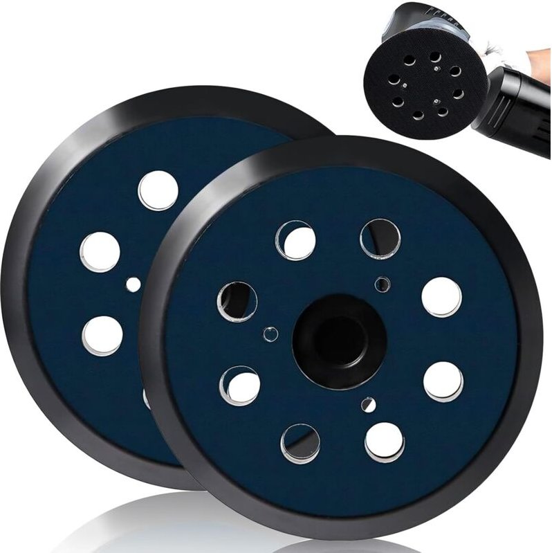 2 Satz von 2 Schleifkörben für Schwingschleifer mit 8 Löchern 125 mm Kompatibel mit Makita M9204 BO5030 BO5031 DBO180Z B...