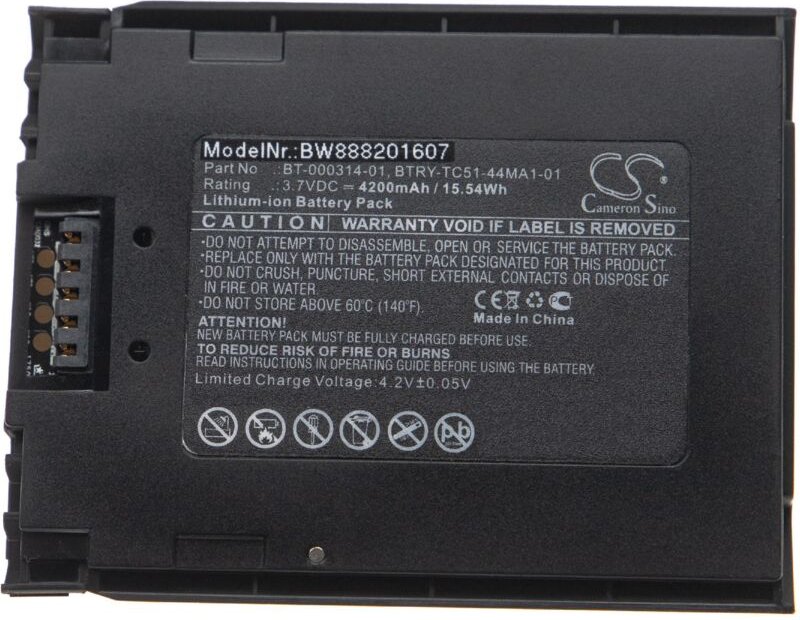 vhbw Akku kompatibel mit Zebra TC56, TC57, TC52x, TC57x Handheld Computer Scanner (4200mAh, 3,7V, Li-Ion)