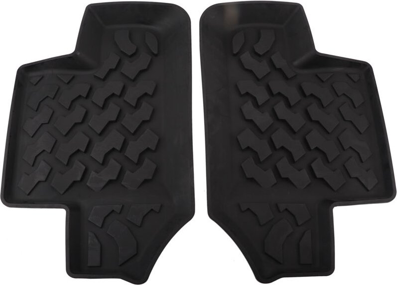 NIZUUONE Gummifußmatten für den Fond für JK 2-Türer 2007-2017 Rutschfestes Design Erhöhter Komfort Strapazierfähiges Mat...
