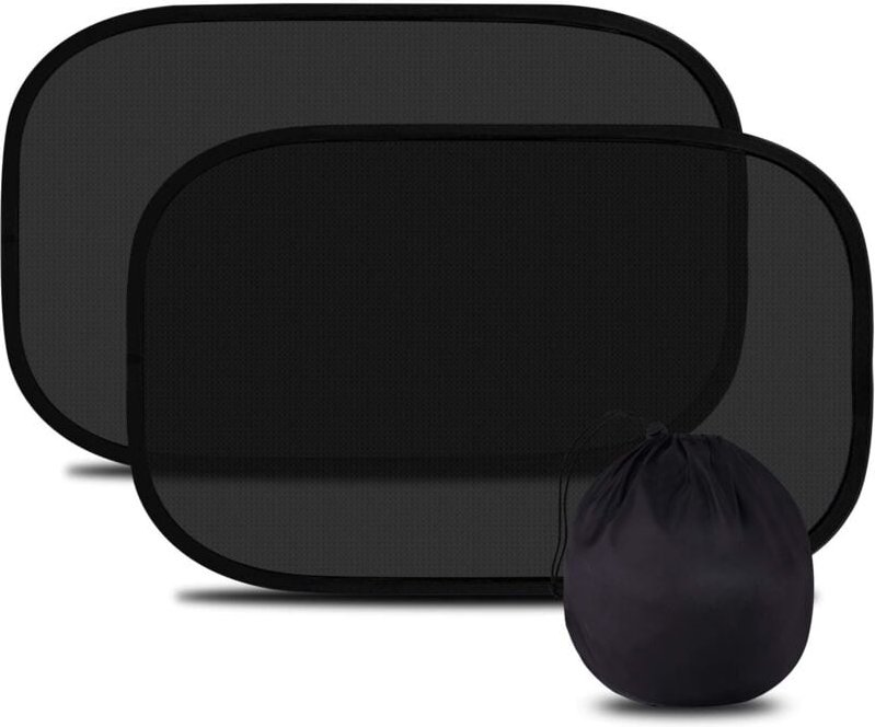 Sonnenschutz fürs Auto (53,3 x 35,6 cm), 2er-Pack, Sonnenschutz fürs Auto mit Saugnäpfen, vollständige Abdeckung für Kin...