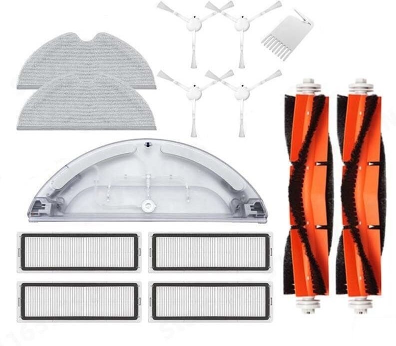 Seitliche Hauptbürste Wassertank Wischtuch HEPA-Filter