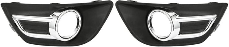 Tlily - 1 paar für C4 2008-2011 Chrom Front Stoßstange Nebel Lampe Licht Abdeckung Rahmen