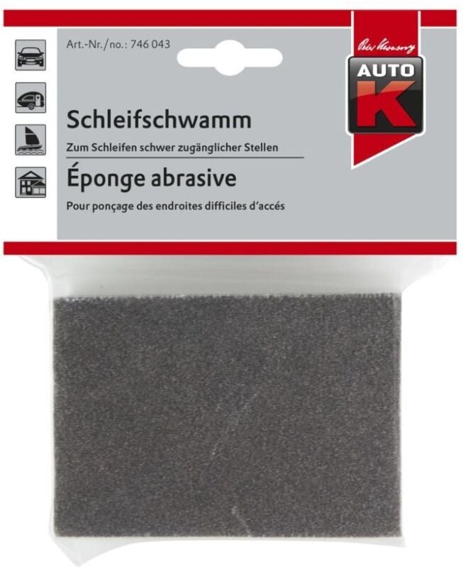 Schleifschwamm 3 x 13 x 16,6 cm nass & trocken Schleifen Schmirgelschwamm - Auto-k