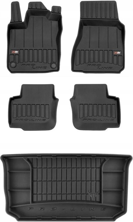 SET 3D Gummimatten Smart Forfour 2 HB ab 2014-