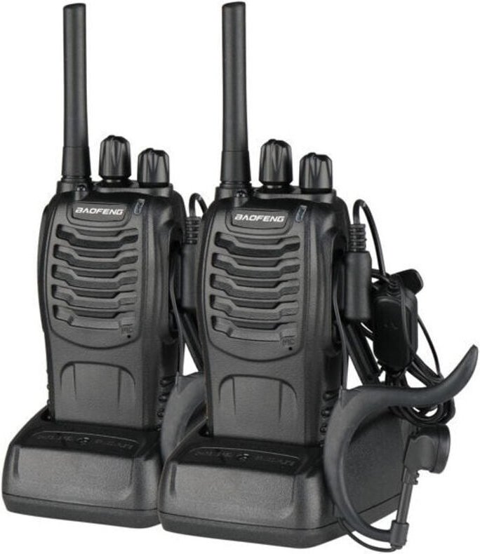 KZQ - stücke BF-88E 1500 mAh Ultra-lange Standby-Walkie-Talkie EU-Standard Schwarz