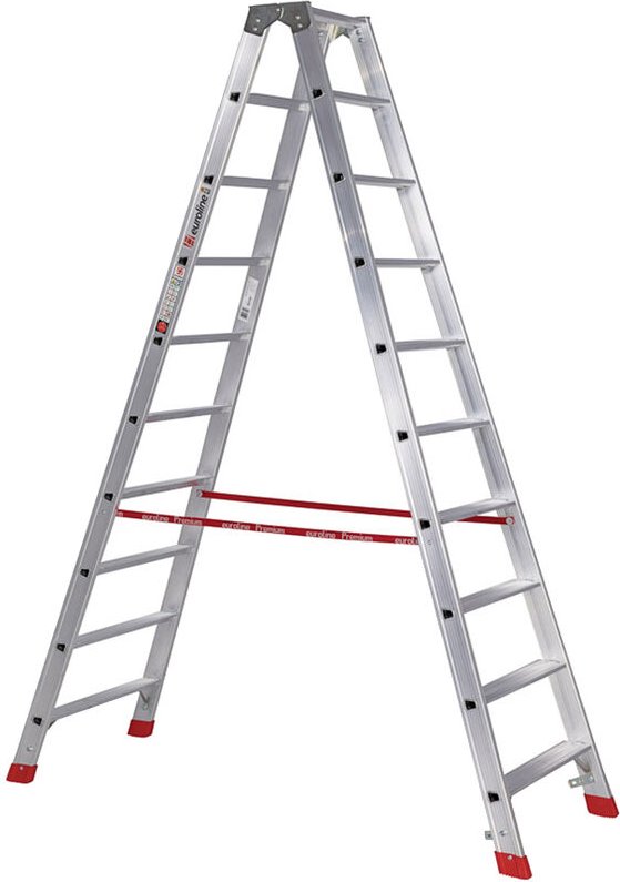Euroline Premium 30577 Stufenstehleiter 2x10 Stufen