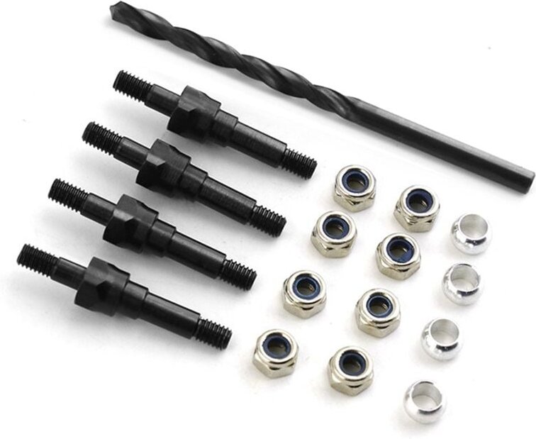 Tlily - Metall-Stahl-StoßDäMpfer-Standoff-StoßDäMpferstäNder für arrma 1/8 kraton Talion Notorious 1/7 Infraction rc Car...