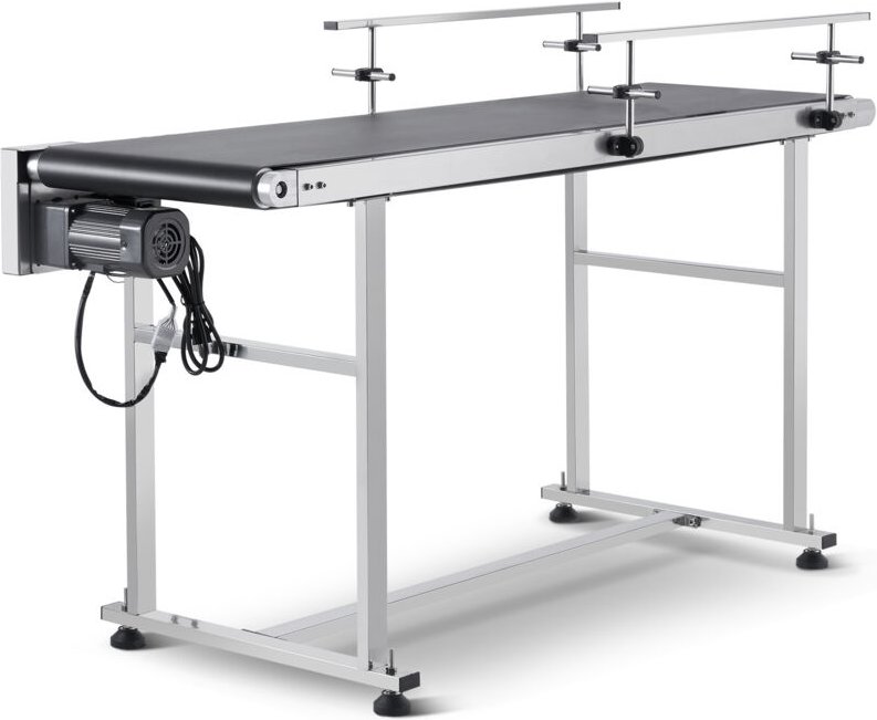 Vevor Bandförderer, 1498,6 x 398,8 mm Fördertisch, Motorbandförderer für Tintenstrahl-Codierungsanwendungen, angetrieben...