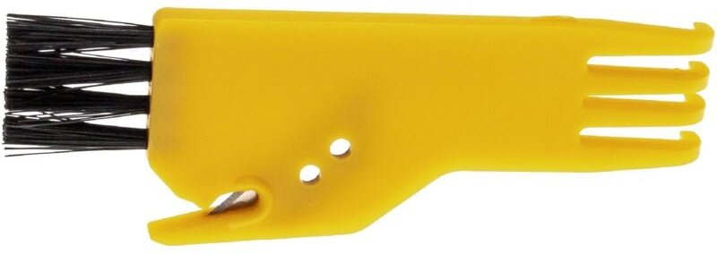 Vhbw - Reinigungswerkzeug kompatibel mit Ecovacs Deebot Ozmo 920, 950 Saugroboter - Bürstenreinigungswerkzeug Gelb, Kuns...