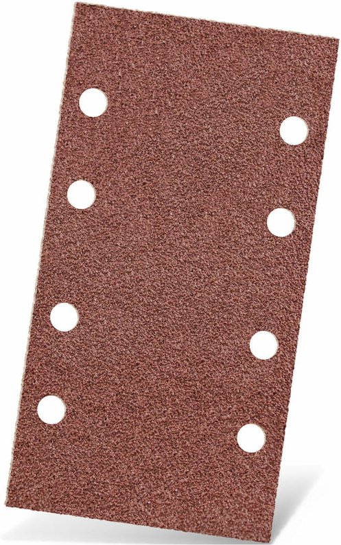 MENZER Red Klett-Schleifblätter, 180 x 93 mm, 8-Loch, f. Schwingschleifer, Normalkorund (50 Stk.) K240