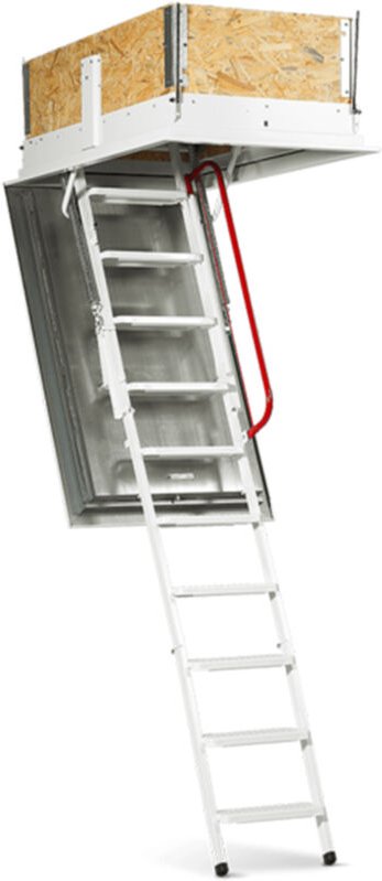 Wippro Dachbodentreppe Isotec Luxe Brandhemmend Lukenmaß 120x70cm
