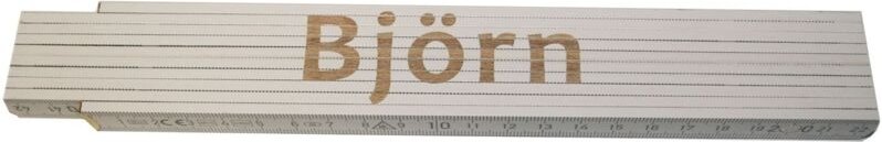 Zollstock Björn 2 m weiß Zollstock