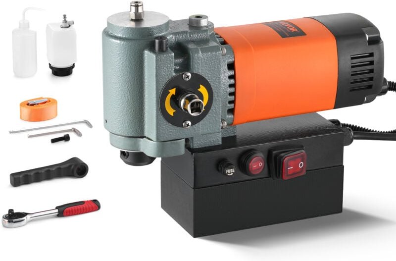 Magnetbohrmaschine, Kernbohrmaschine 1300 w, flache tragbare Magnetbohrmaschine mit Kühlvorrichtung und Überlastschutz, ...