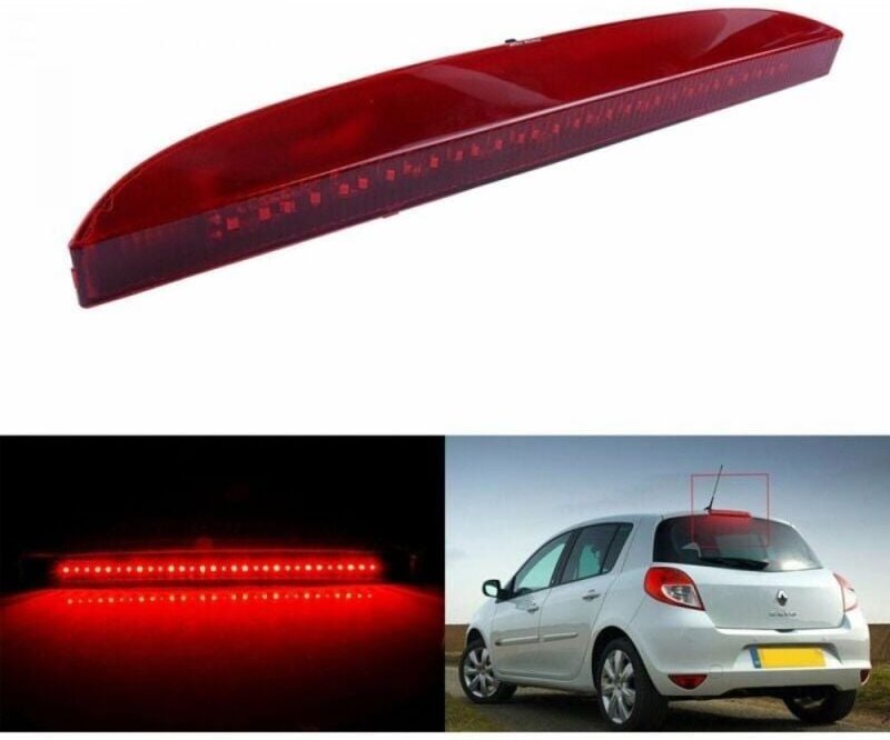 Dritter Bremslicht für Clio 2, Oben 3. Bremslicht hinten Rena-ult Clio II 1998-2006 7700410753 (Rot)