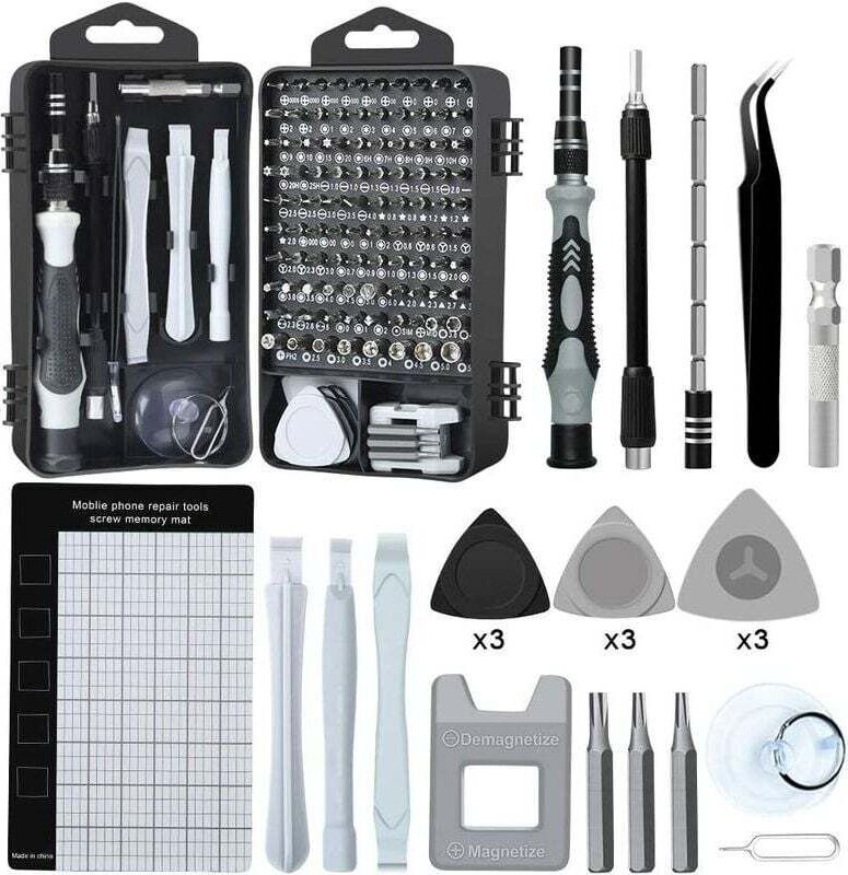 138-teiliges Präzisions-Magnetschraubendreher-Set, professionelles Reparaturwerkzeug-Set mit Etui für Handy, Computer, U...