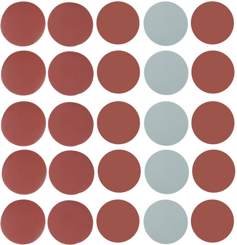 Set mit 25 Schleifscheiben und Schleifpapieren unterschiedlicher Körnung zum Polieren