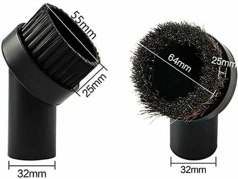 2-teiliges Universal-Staubsaugerbürstenset – 32 mm Durchmesser für Möbel und Staub – Kratzfeste Düse – Für die Reinigung...