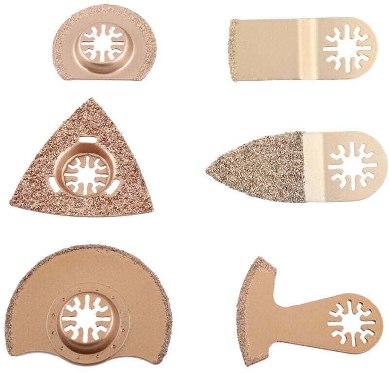 Thumbnail - Ensembles De Lames De Scie Oscillante Multifonction Universelles Carbure 6 Pièces