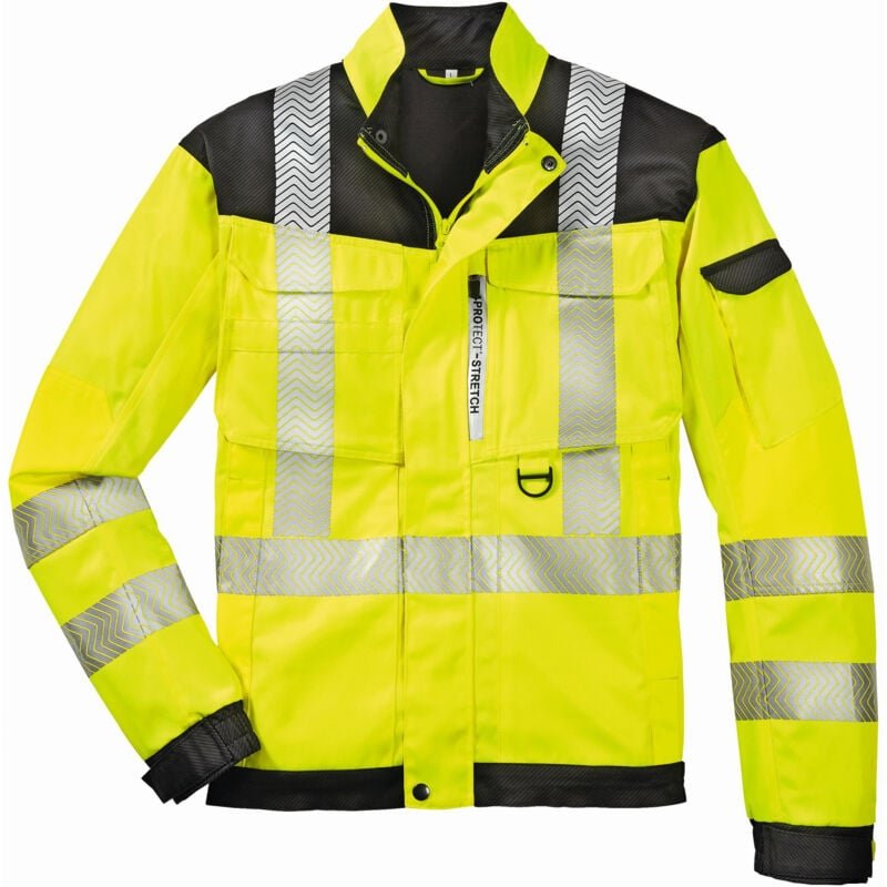 Warnschutz-Bundjacke KENTUCKY leuchtgelb/grau Größe 6XL