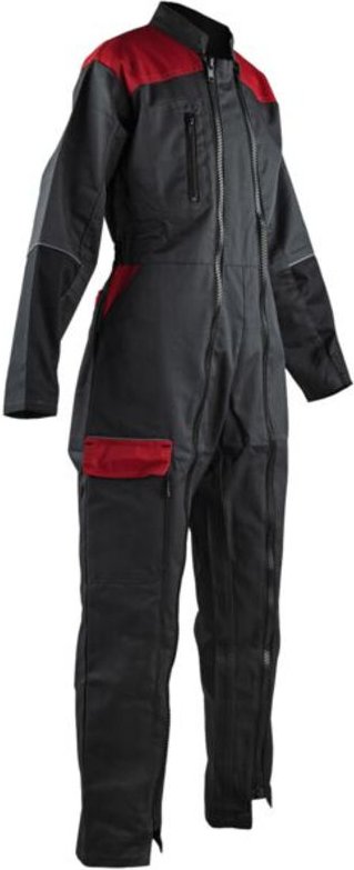 Kinder-Elfen-Kombination Trikolore Grau/Rot, 4 Jahre - 4143-4a