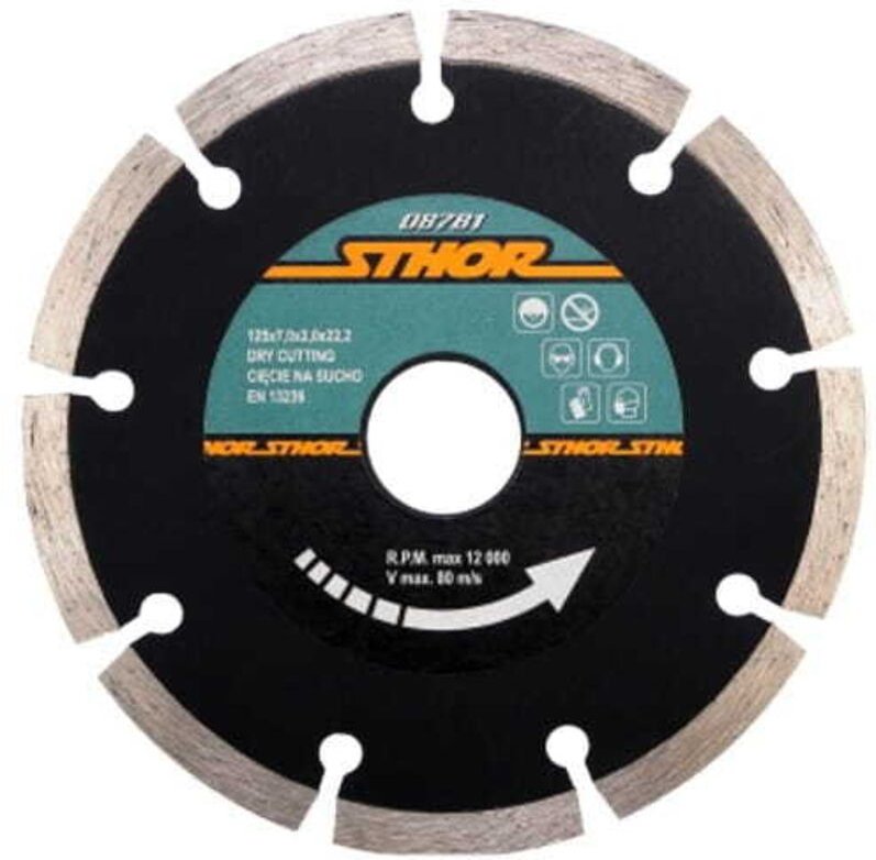 STHOR DIAMANTSCHEIBE 125 x 22,2 mm SEGMENTIERT 08781