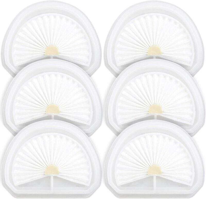 6er-Pack VLPF10-Staubsaugerfilter für Black & Decker Dustbuster HLVA315J HLVA320J00 N575266 HLVA325JP07 Handstaubsauger,...