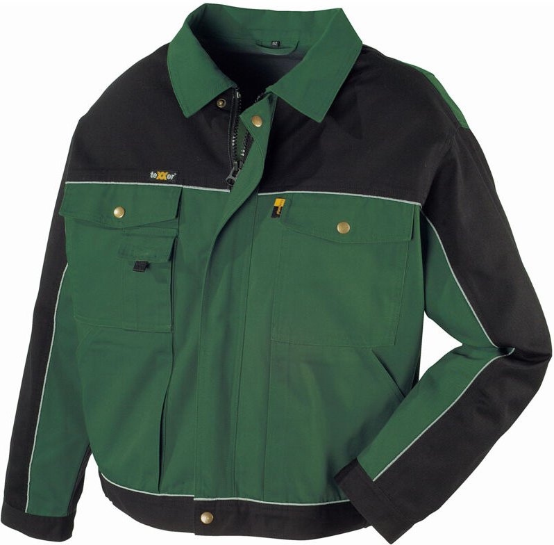 Canvas (320 g/m²) Bundjacke RIO grün/schwarz Größe XXL