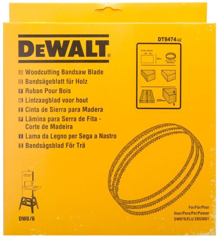 DT8474 Dewalt Lame pour scie à ruban Dewalt DT8474-QZ 2215mm largeur 20mm