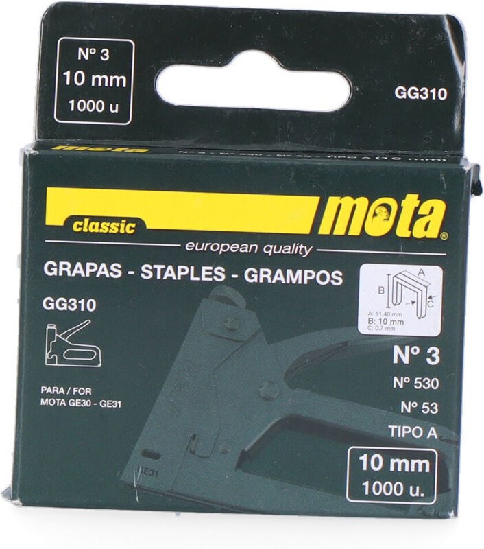 EDM - Klammern Nummer 3, 10mm, 1000 Stück Mota Werkzeuge 89081