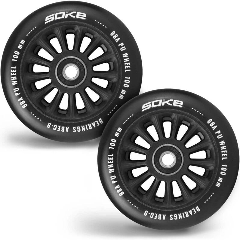 Schwarze rader fur roller 100 mm 2 stuck