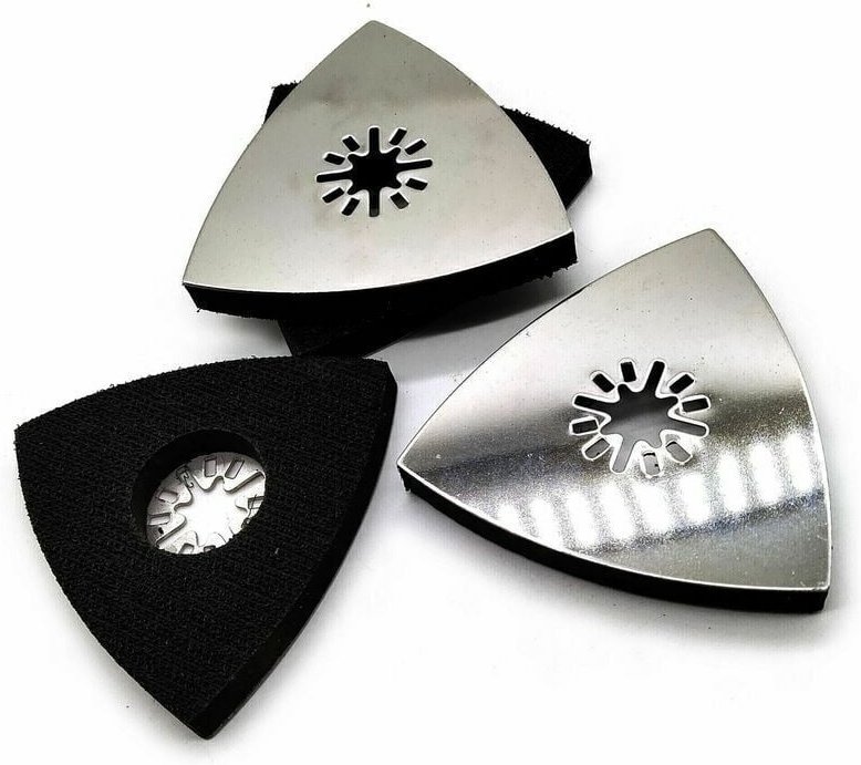 Schleifplatte Schleifpad Dreieck-Schleifscheibe für Multifunktionswerkzeuge 3 Stück