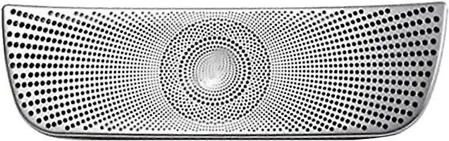 Woosien - Auto-hinterer Auspuff-Entlüftungs-Lautsprecher-Horn-Abdeckung dekorativ für - C-Klasse E-Klasse glc W205 W213 ...