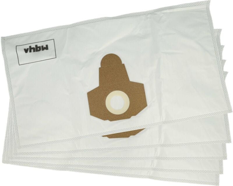 5x Staubbeutel kompatibel mit Parkside pnts 1500 B2, 30/8E, 30/9E, 1500 C4, 30/7E, 1500 B3 Staubsauger - 58cm x 31,5cm W...