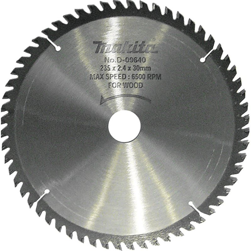 D-09640 Standard-Kreissägeblatt tct 235 x 30 mm 60T Holz - Makita