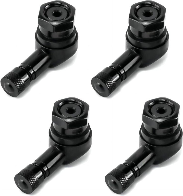 10-teiliges 90-Grad-Winkelventil-Adapterset aus Aluminiumlegierung zur Aufrechterhaltung und Erkennung des Reifendrucks,...