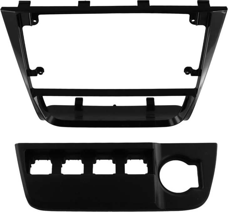 Autoradio-Facia-Panel, 9-Zoll-Rahmen, Audio-Fitting-Adapter, Dash-Trim-Kits für vw Golf G6/Voyage/Saveiro 2008–2012, 2 D...