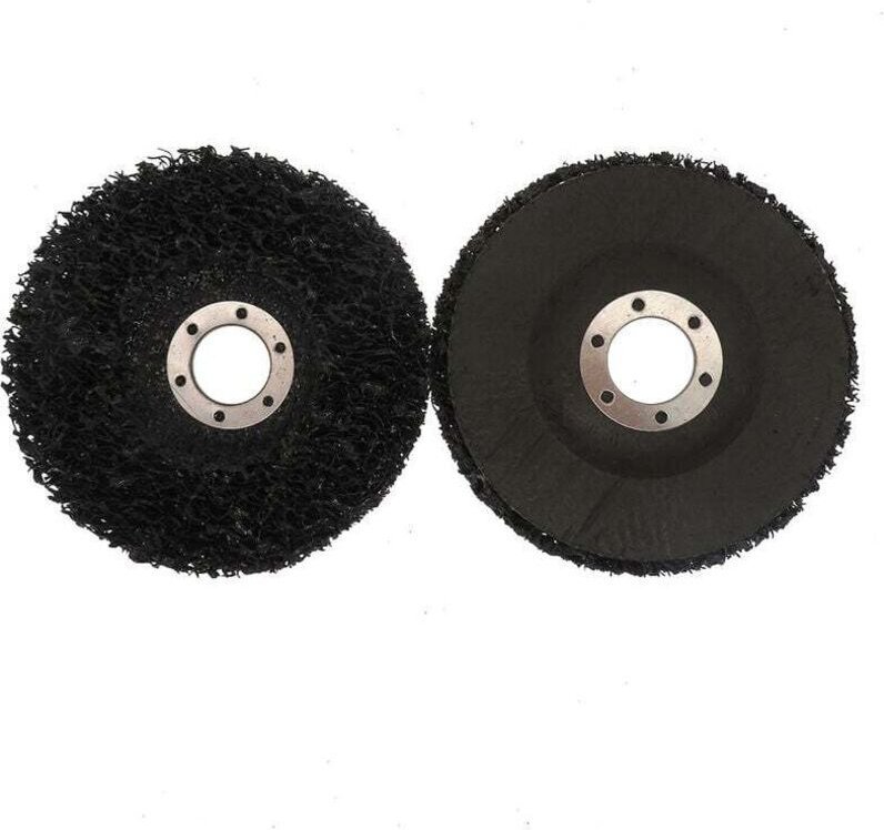 Reinigungsscheiben für Winkelschleifer, Durchmesser: 125 mm, Guazhuni, 2er-Pack (schwarz)