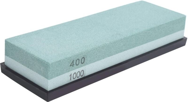 Schleifstein, Messerschleifstein, doppelseitiger Messerschleifstein mit Körnung 1400 + 1000, Schleifstein, in exzellente...