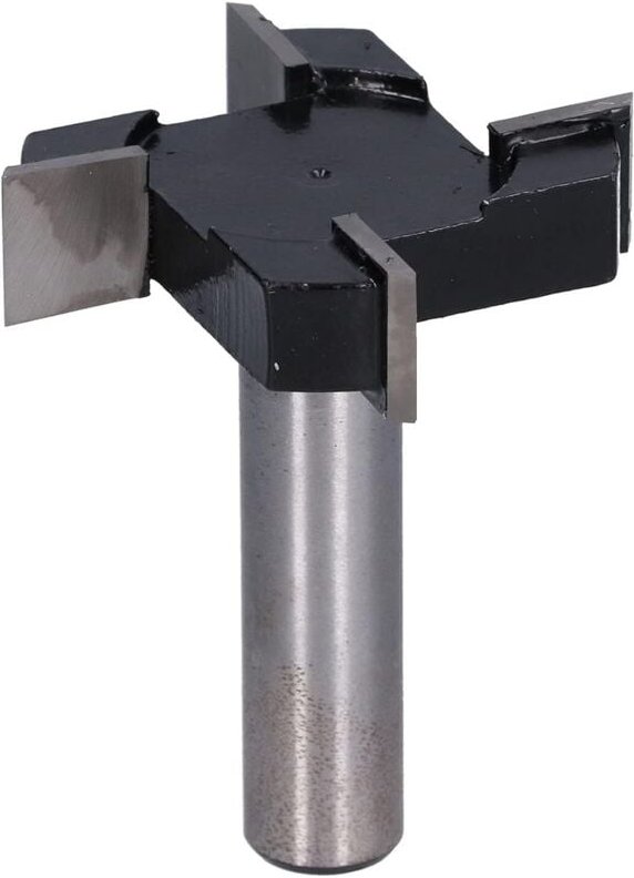 CCYKXA 4-schneidiger T-förmiger Fräser, Fräser mit großem Durchmesser, Handhobel, Opferplattenschaft, Flächenfräser, Frä...