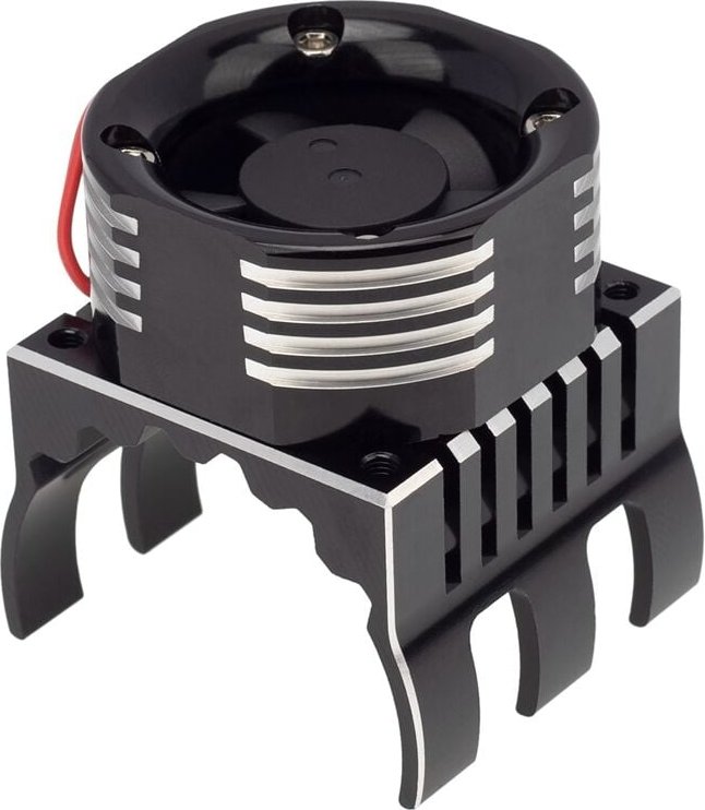 42 Mm Motor LüFter KüHlung KüHlköRper mit LED Licht zum für 1/10 E- Summit Arrma 1/8 Kraton Talion ,3