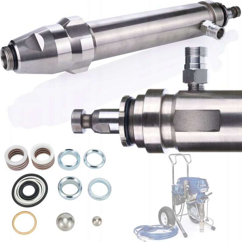 Rosfix Set Pumpe & Reparatursatz – Ersatz für Farbspritzgerät Graco Mark X, TexSpray 7900 HD, GMax II 7900 Hochleistung ...